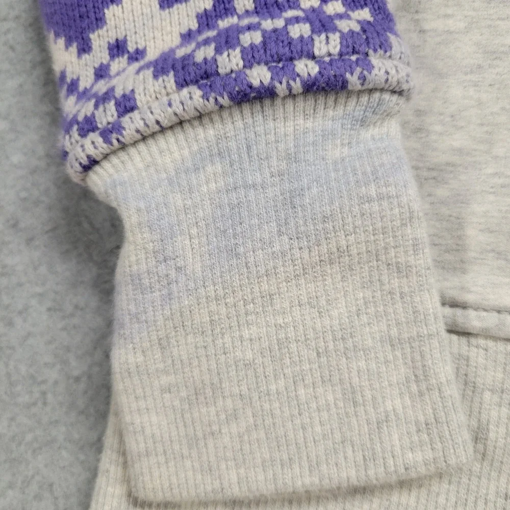 Lululemon RARE Live Simply IKAT‎ Knit Snowflake Snow Apres Ski Scuba Hoodie Sz 6